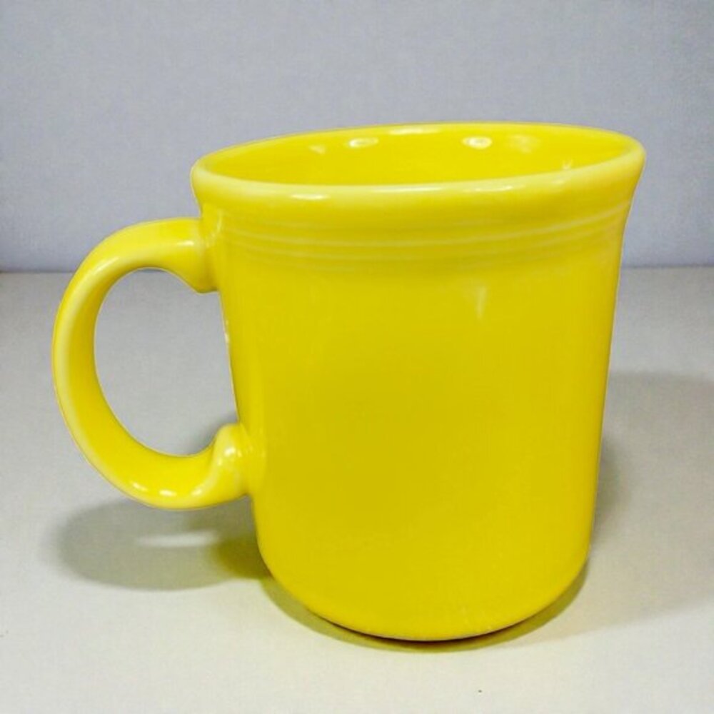 Homer Laughlin Fiesta Tapered Mug Cup Sunflower Yellow Ceramic Stoneware Mug Cup